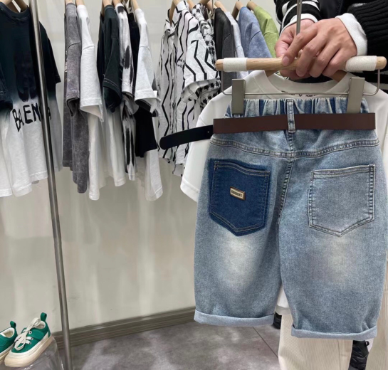 Children's denim shorts