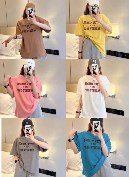 Woman's  Large size loose fit T-SHIRT