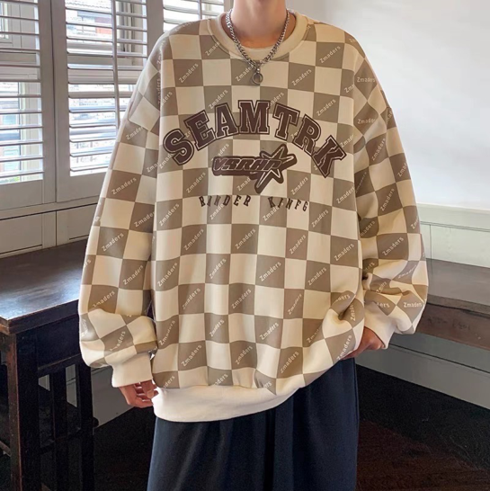 Men's round neck hoodie