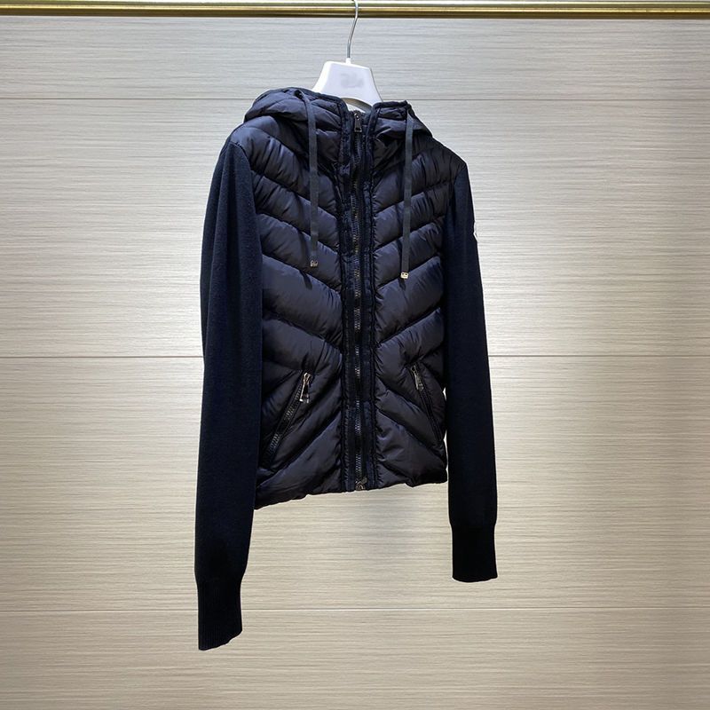 Women's patchwork down jacket