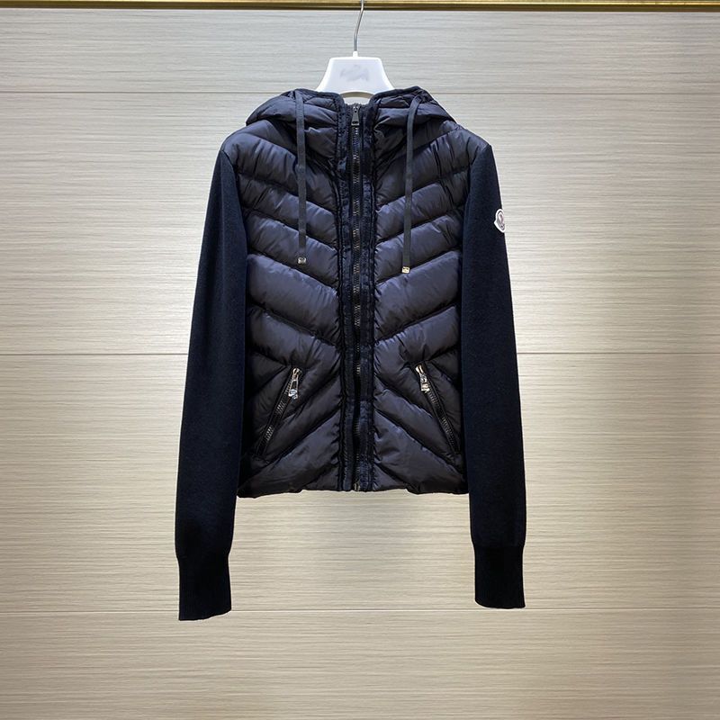 Women's patchwork down jacket