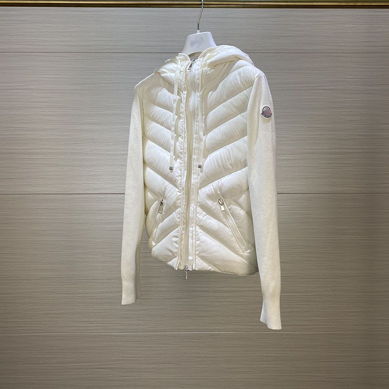 Women's patchwork down jacket
