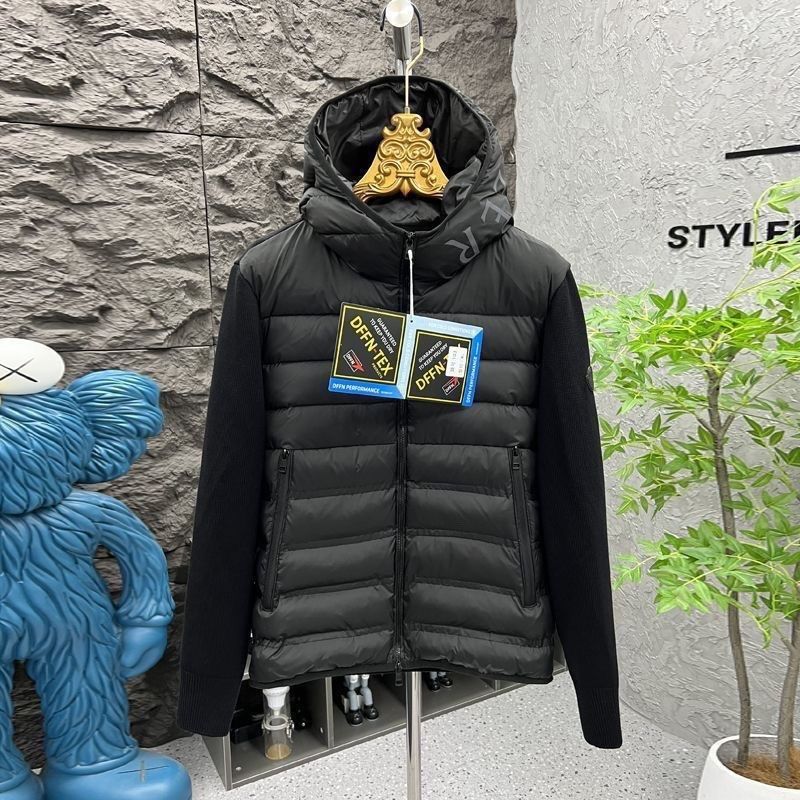 Men's patchwork down jacket