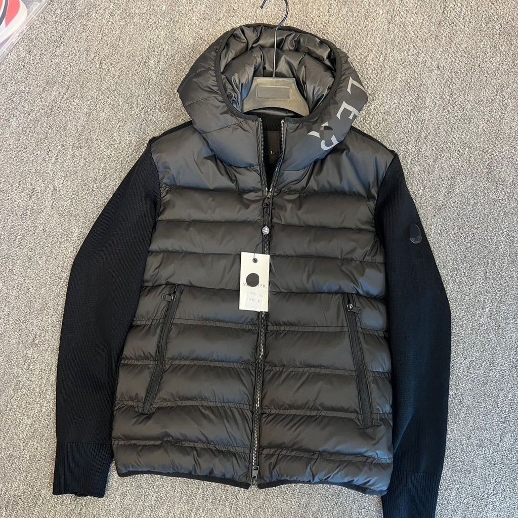 Men's patchwork down jacket