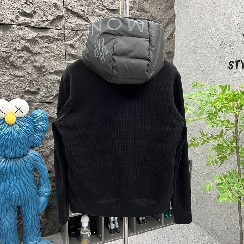 Men's patchwork down jacket