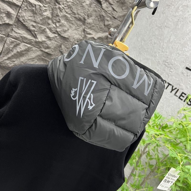 Men's patchwork down jacket