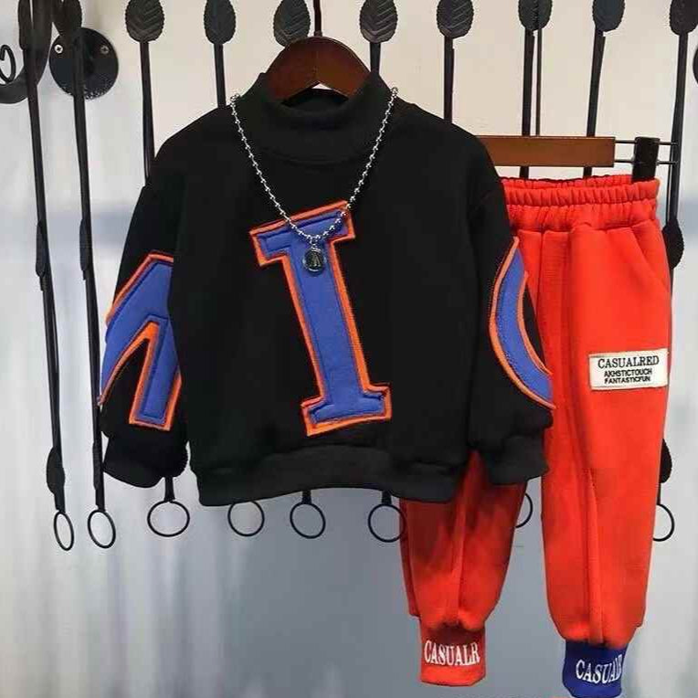 Kids Round-neck sweatshirt set