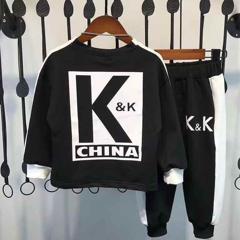 Kids Round-neck sweatshirt set