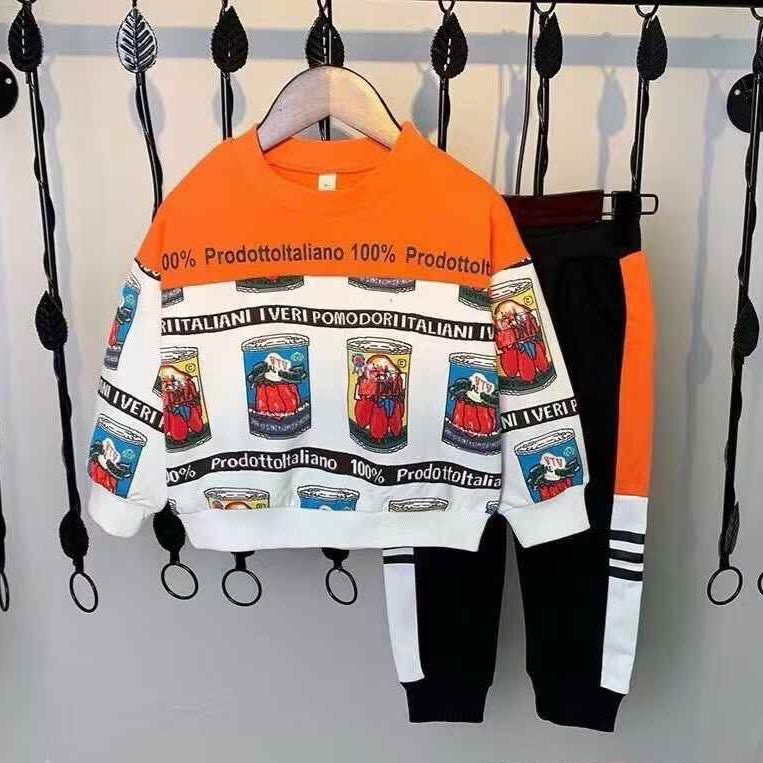 Kids Round-neck sweatshirt set