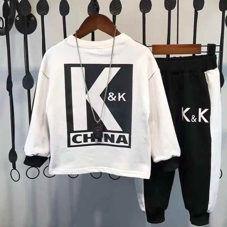 Kids Round-neck sweatshirt set