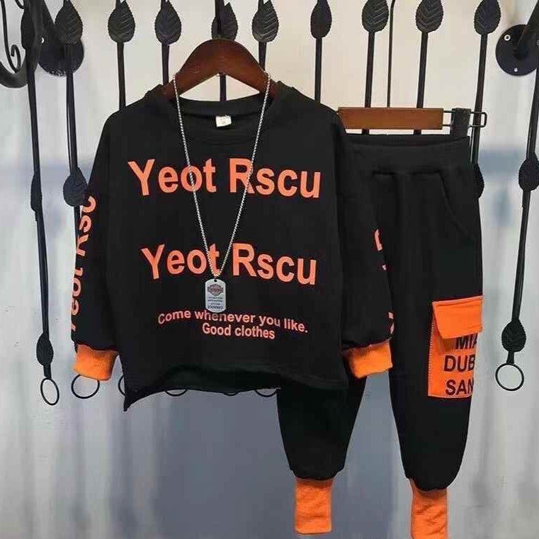 Kids Round-neck sweatshirt set