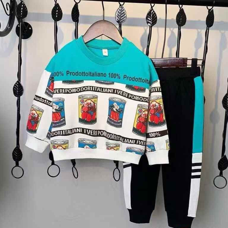 Kids Round-neck sweatshirt set