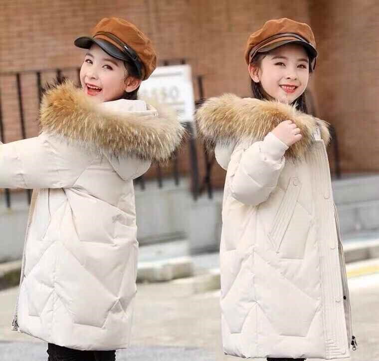 Kid's long down jacket