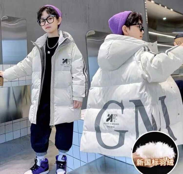 Kid's long down jacket