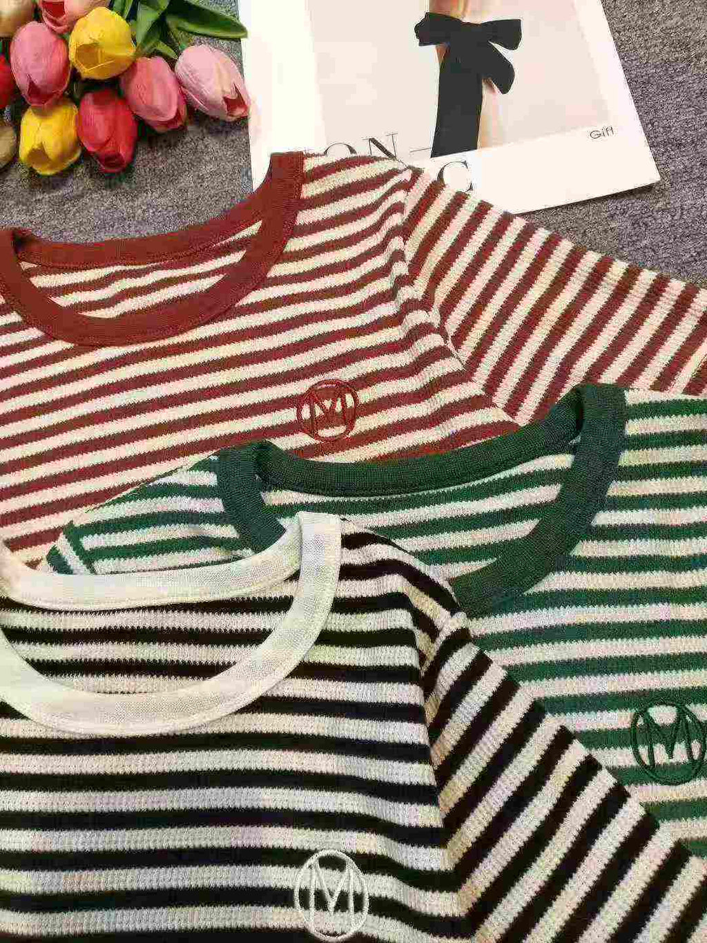 Women's striped T-shirt