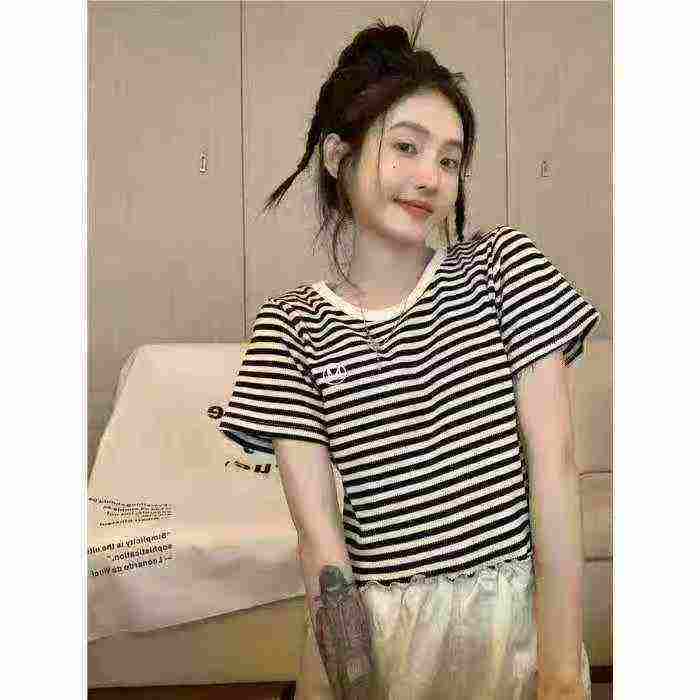 Women's striped T-shirt