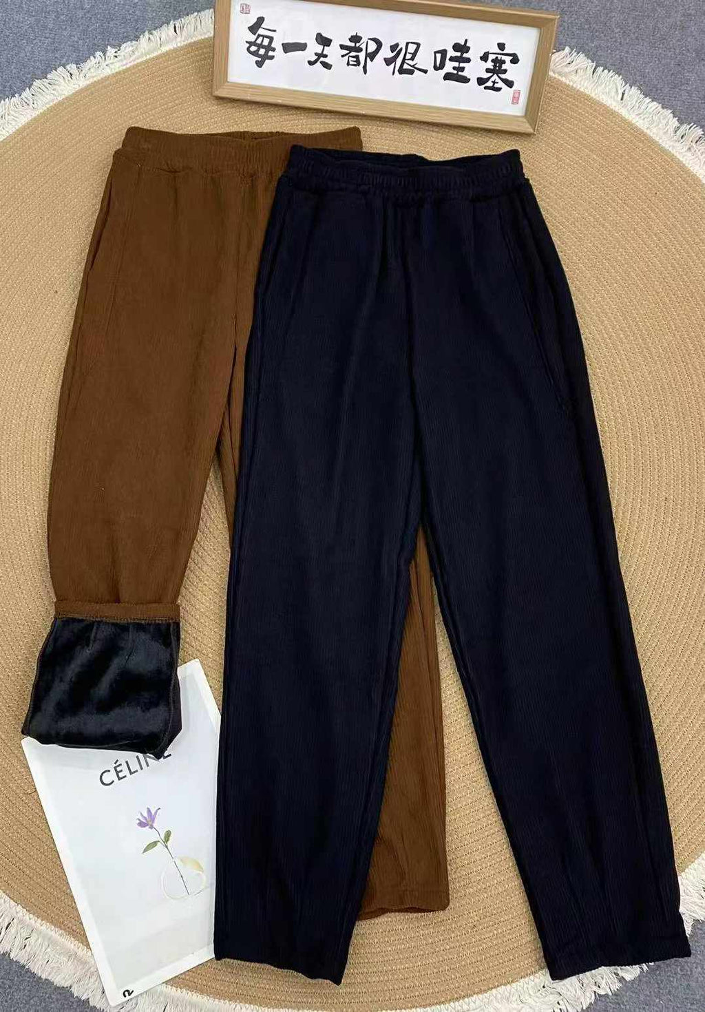 Women's baby fleece pants