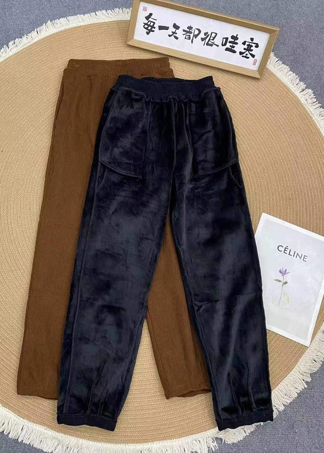 Women's baby fleece pants