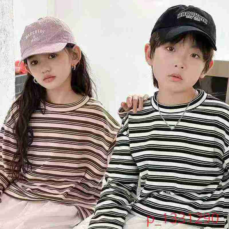 Kid's striped long-sleeved base shirt