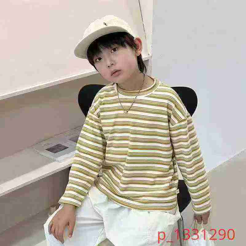 Kid's striped long-sleeved base shirt