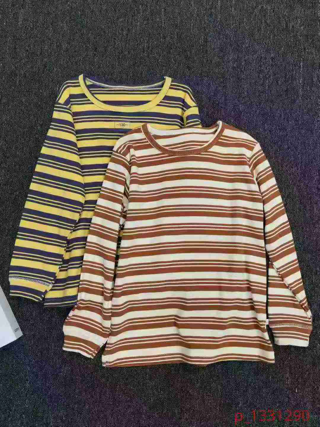 Kid's striped long-sleeved base shirt