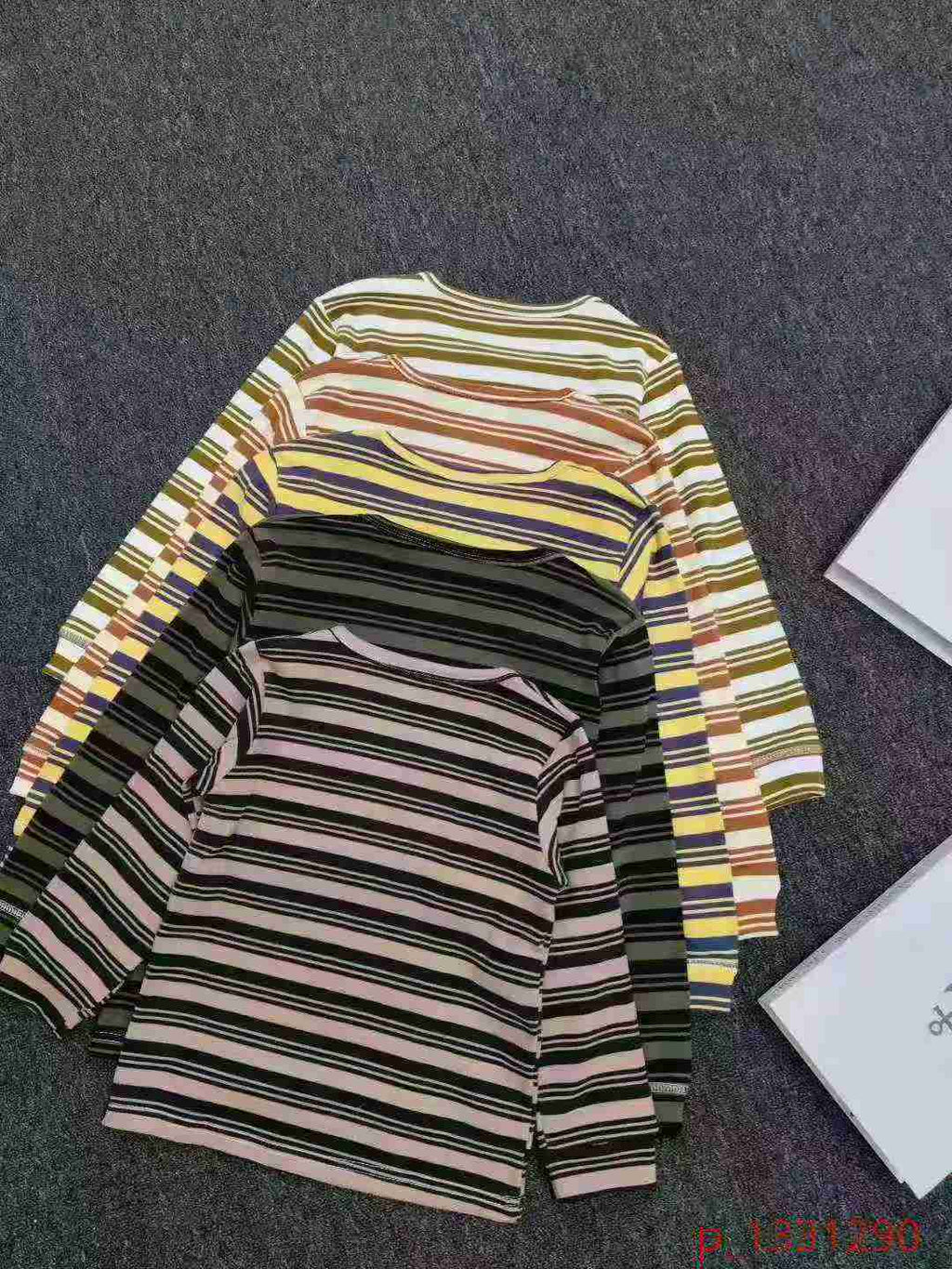 Kid's striped long-sleeved base shirt