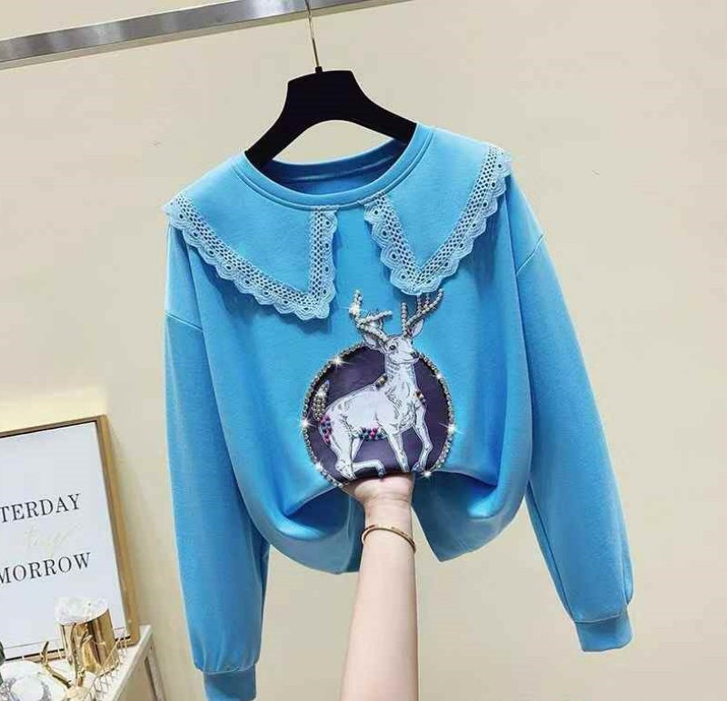 Women dolly collar shirt