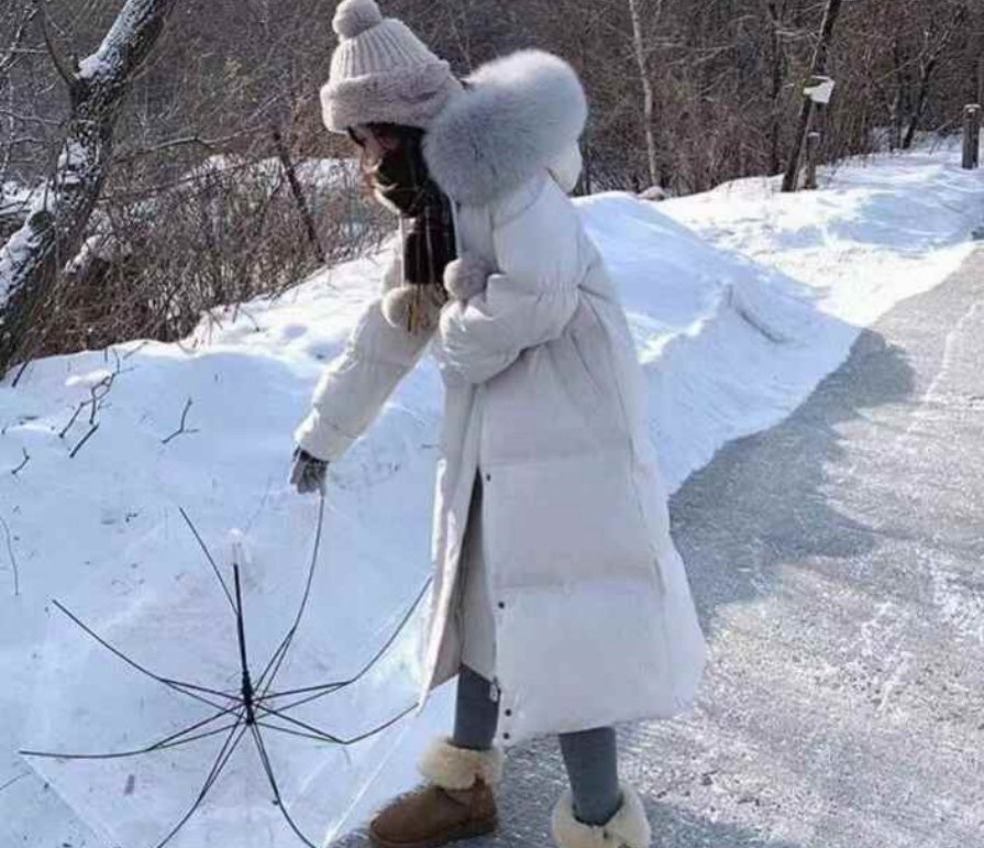 Women long puffer coats