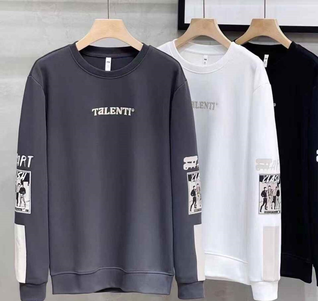 Mens round-neck sweatshirt