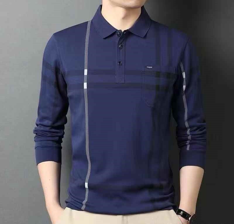 Mens long sleeves polo