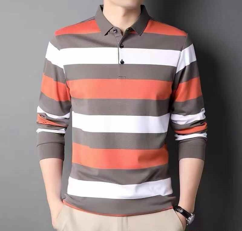 Mens long sleeves polo