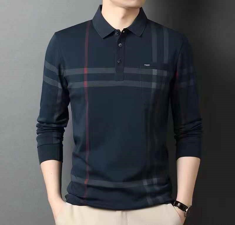 Mens long sleeves polo