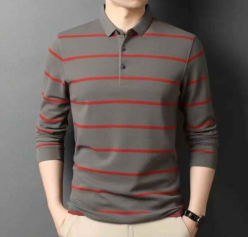 Mens long sleeves polo