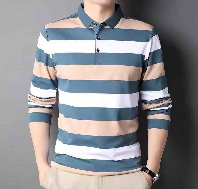 Mens long sleeves polo