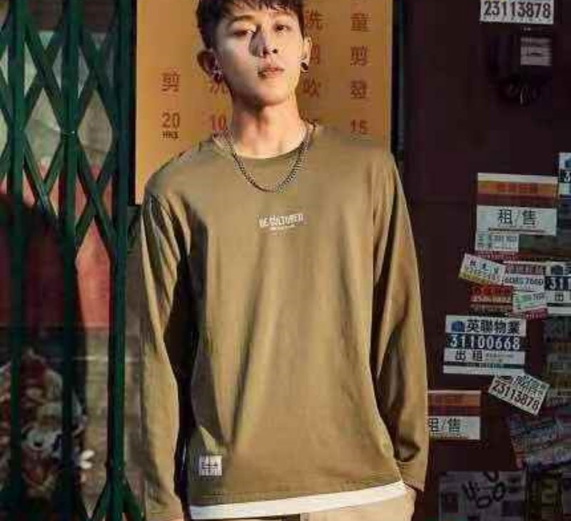 Mens round-neck sweatshirts