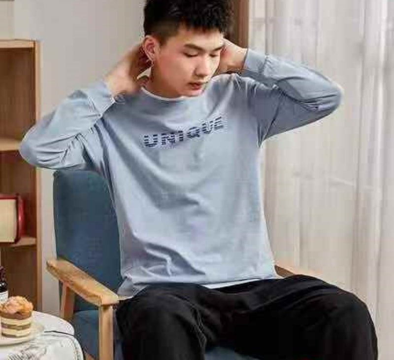 Mens round-neck sweatshirts