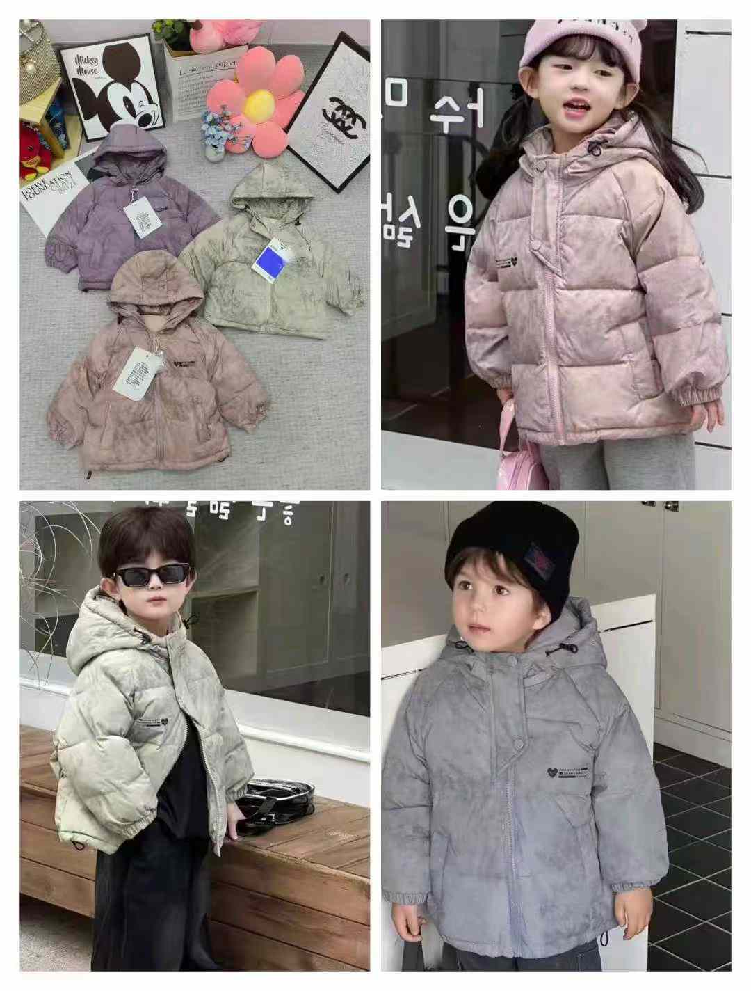 Kid's winter cotton coats