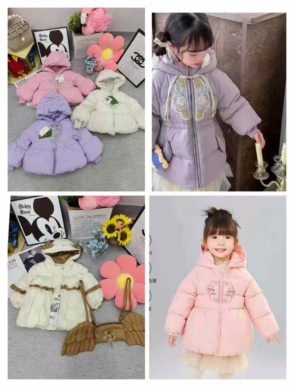 Kid's winter cotton coats