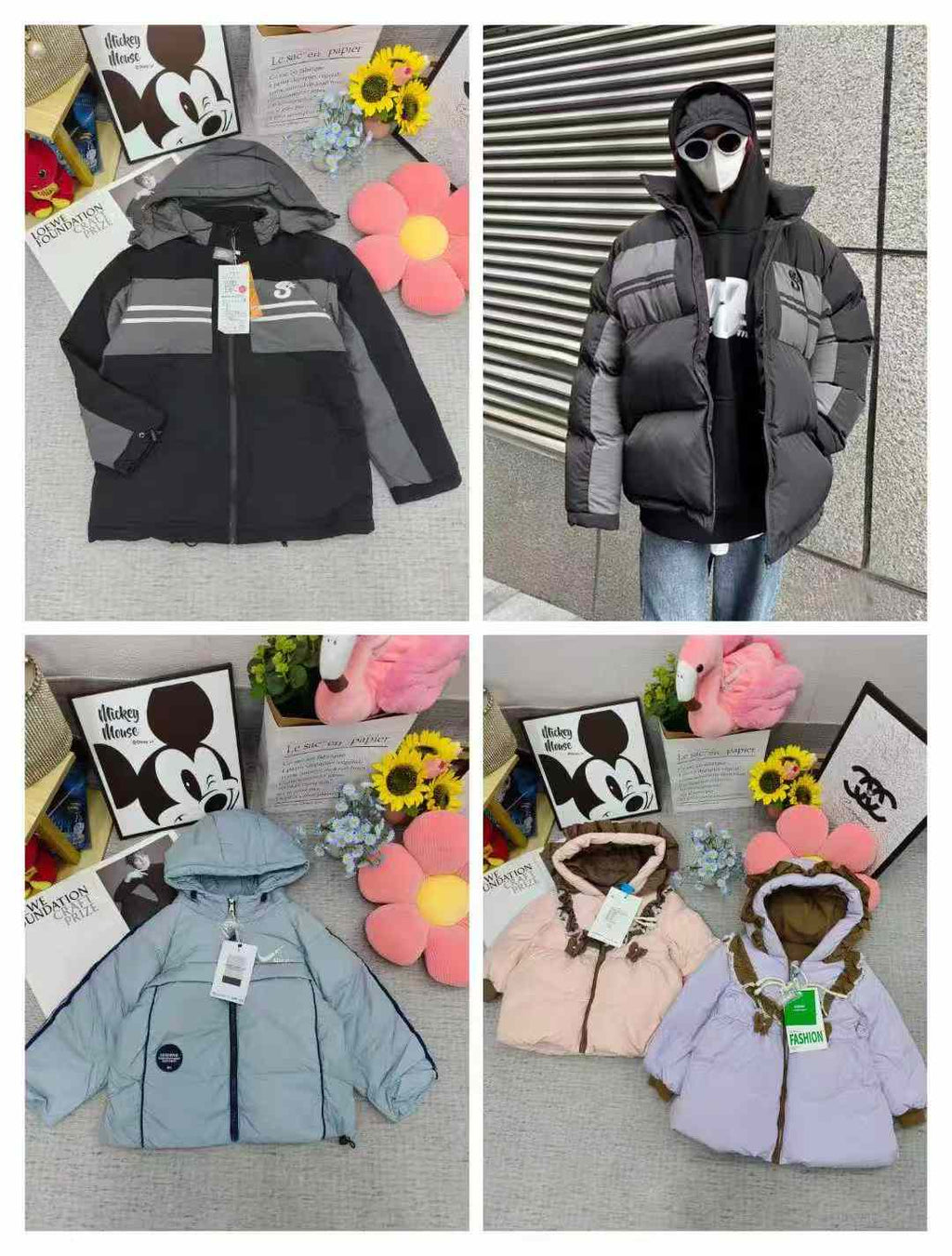 Kid's winter cotton coats