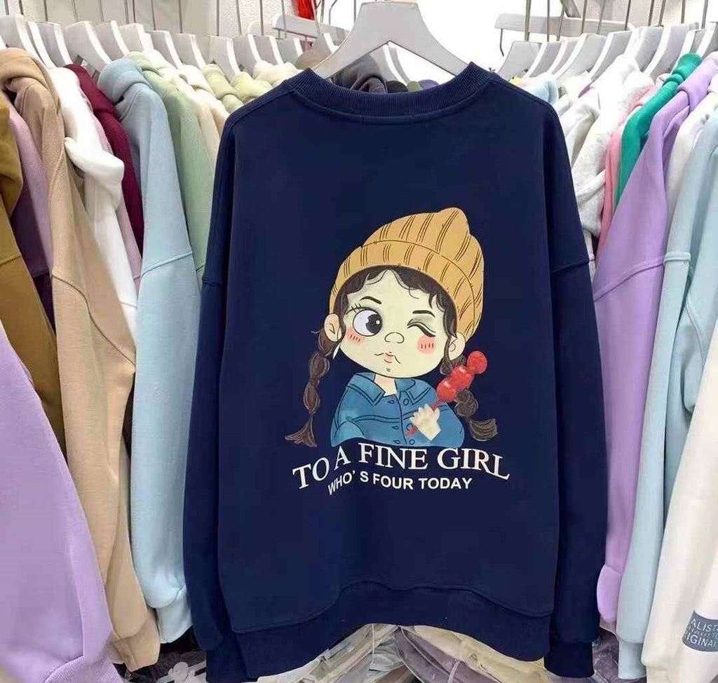 Women round-neck sweatshirt