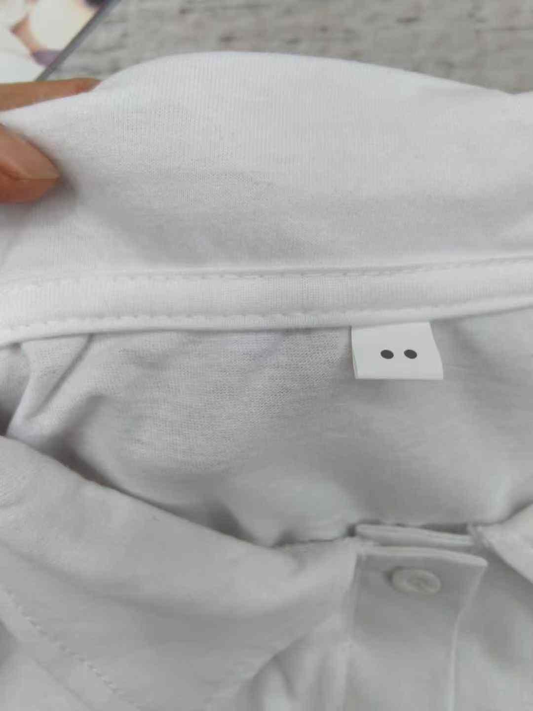 Men's pure white polo shirt