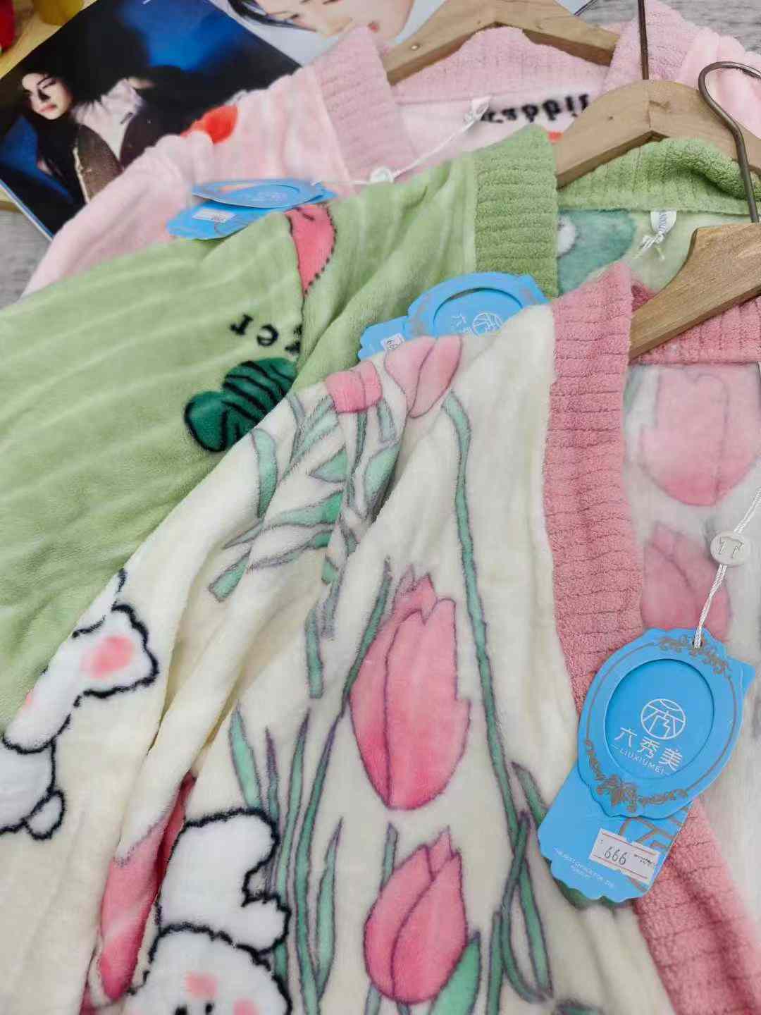 Women's winter flannel pajamas