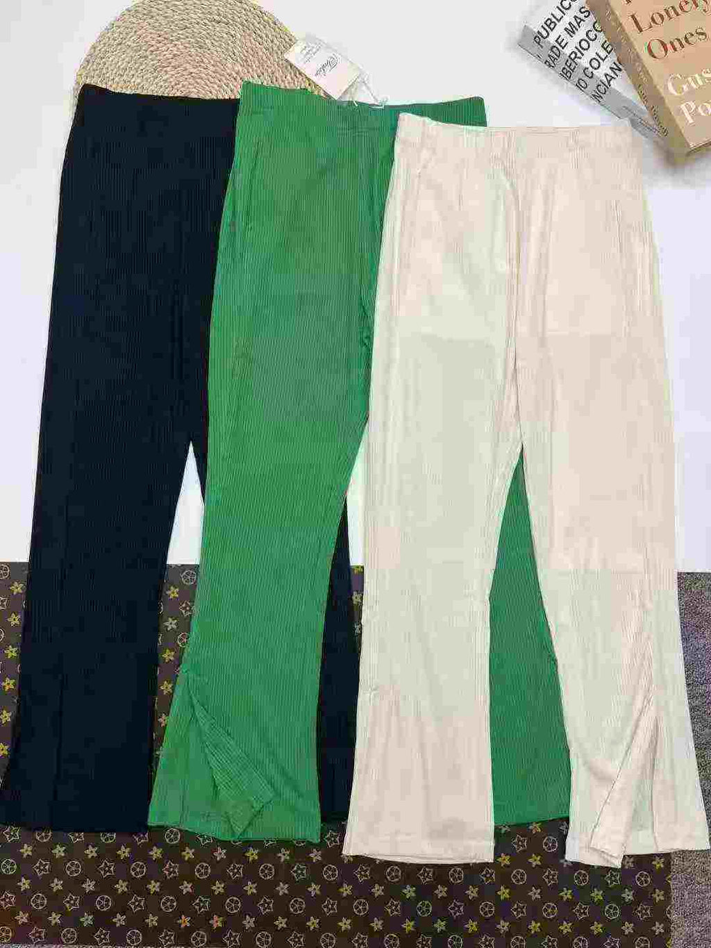 Women's silk wide-leg pants