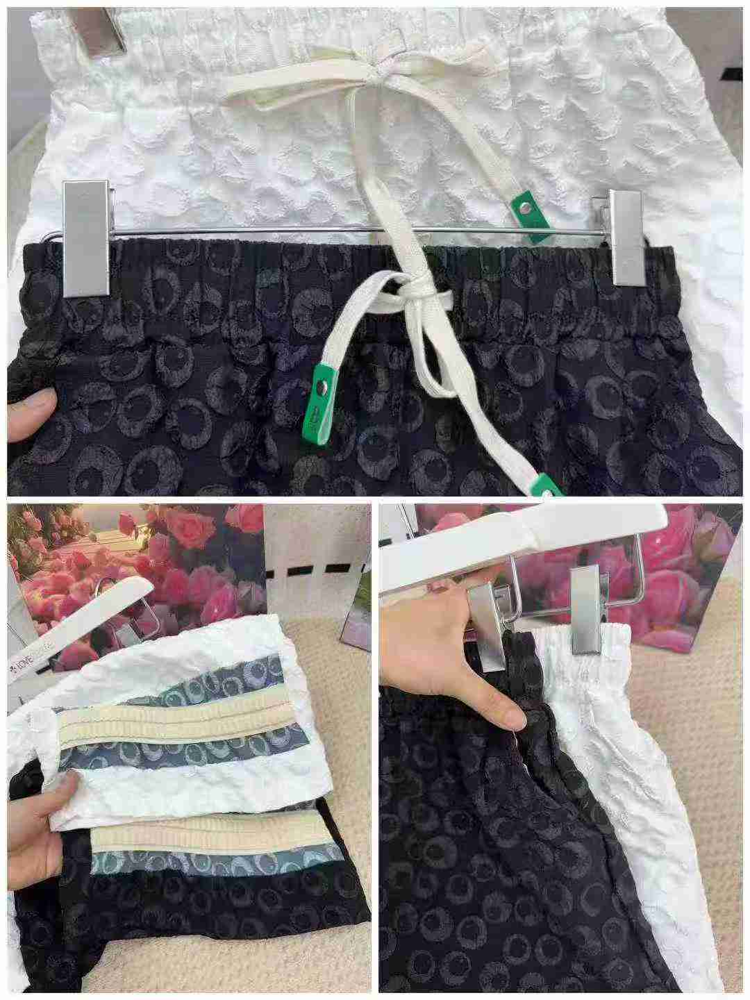 Men's jacquard five-pair pants