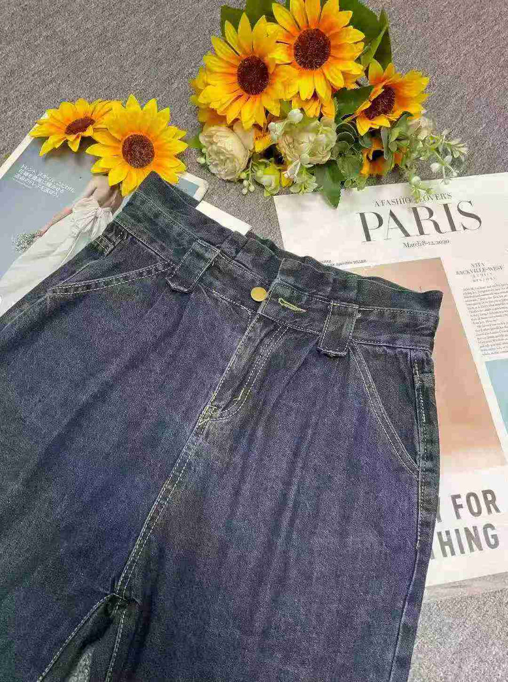 Women's denim culottes