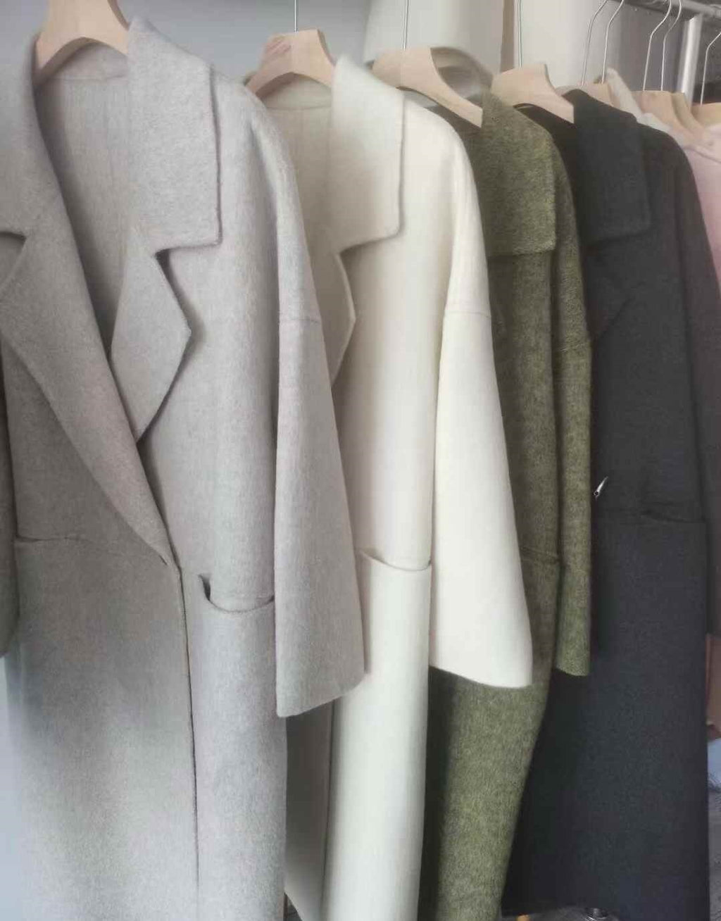 Women woolen overcoat