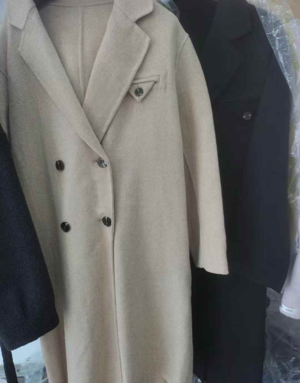 Women woolen overcoat