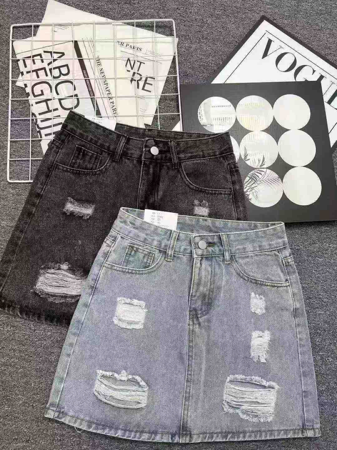 Women's denim skirt