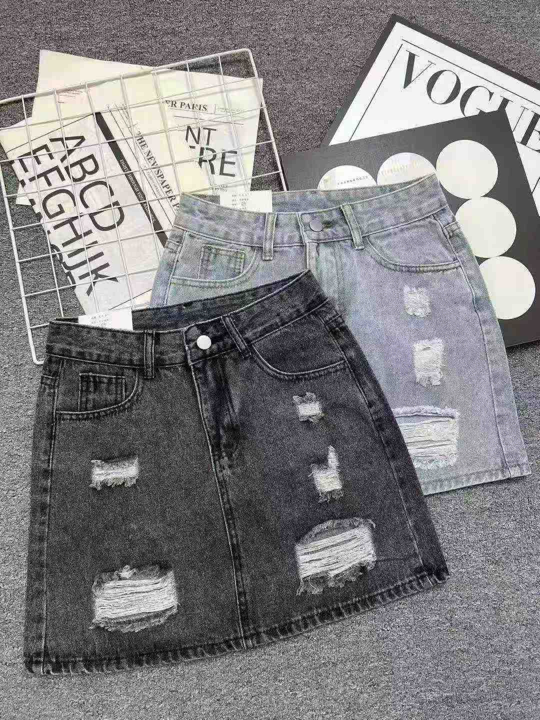 Women's denim skirt