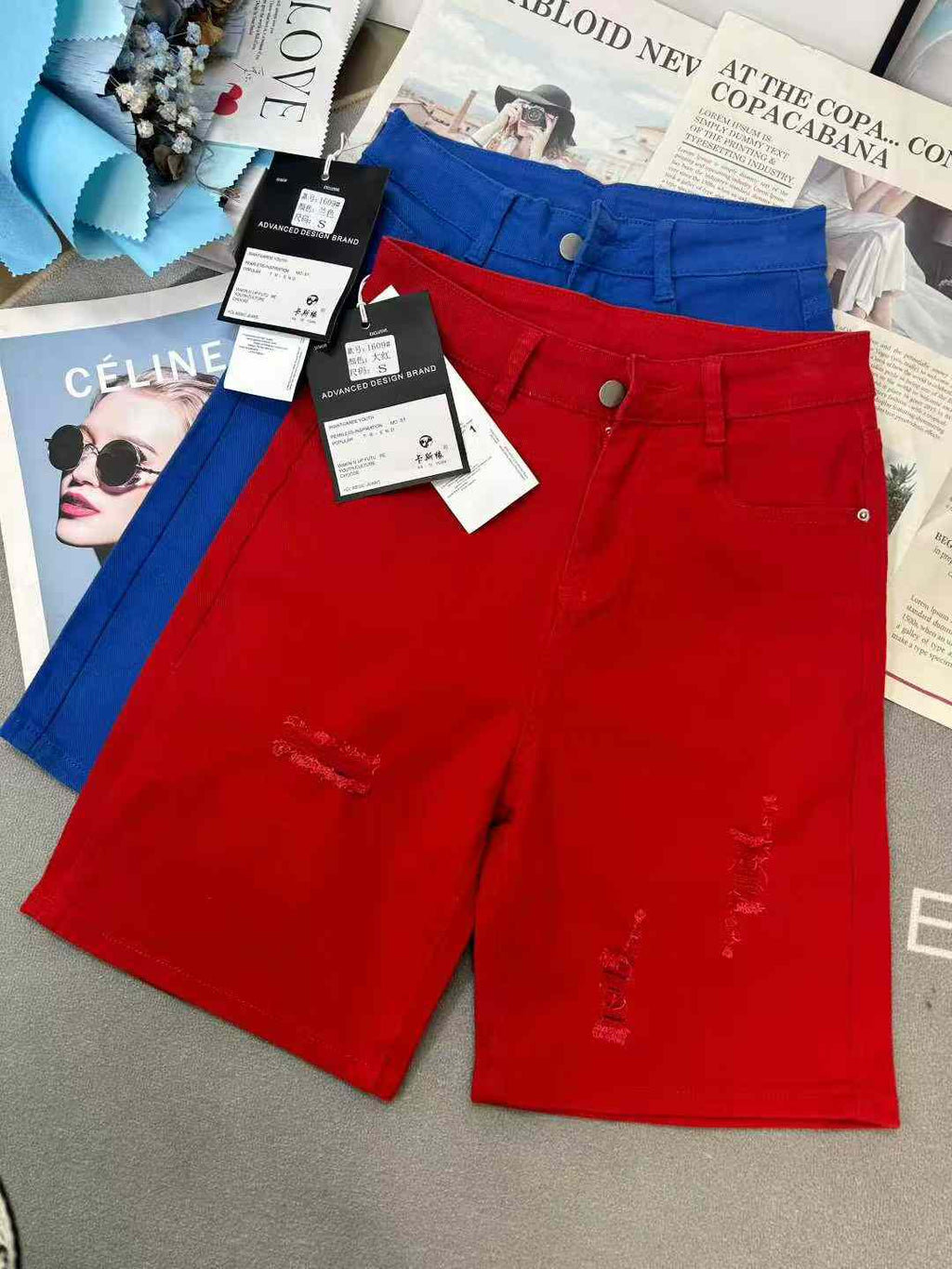 Women's stretch five-pocket pants